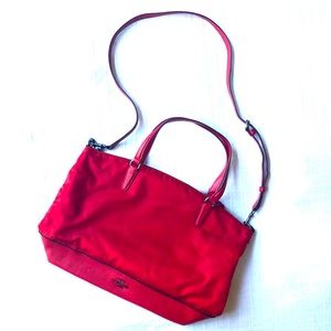Brand NEW COACH Red Soft Tote Purse